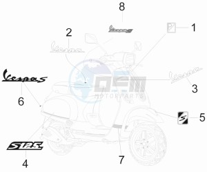 S 125 4T ie E3 College drawing Plates - Emblems