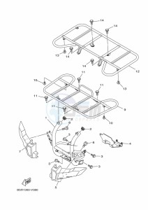 YFM450FWBD KODIAK 450 (B5R2) drawing GUARD