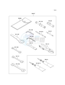 ZX 600 P [NINJA ZX-6R] (7F-8FA) P8FA drawing OWNERS TOOLS