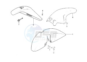 X9 EVOLUTION 125 drawing Mudguard