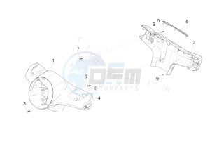 GTS 150 4T 3V IE ABS E4 (EMEA) drawing Handlebars coverages