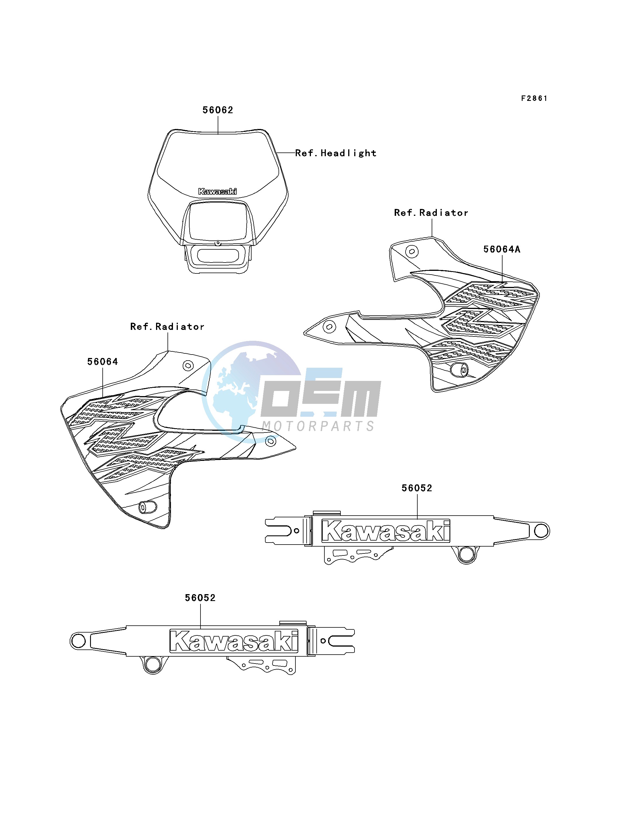 DECALS-- KLX300-A7- -