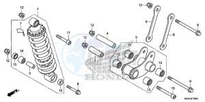 NC750SDG NC750X Europe Direct - (ED) drawing REAR CUSHION