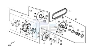 MAXSYM 600I drawing CLUTCH / V-SNAAR