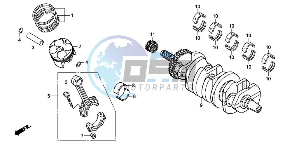 CRANKSHAFT/PISTON (CBF600S8/SA8/N8/NA8)