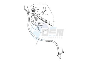 FZR 1000 drawing FRONT MASTER CYLINDER 2