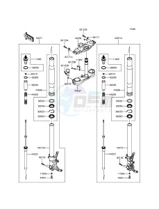 1400GTR ABS ZG1400EGF FR GB XX (EU ME A(FRICA) drawing Front Fork