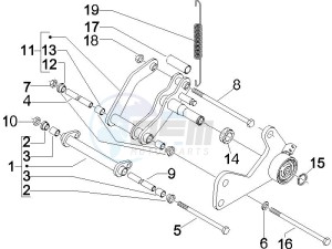 Granturismo 125 L Potenziato UK drawing Swinging arm