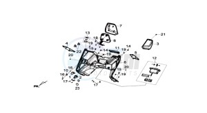 JOYMAX 250i drawing COWLING INNER FR PLATE