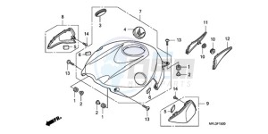 CBR1000RA9 Korea - (KO / ABS HRC) drawing TOP SHELTER