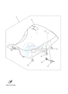 YFM450FWAD YFM45FGPHD GRIZZLY 450 IRS (1CTX 1CTY) drawing SEAT