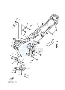 YBR125EGS (43BJ) drawing FRAME