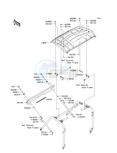 KRF 750 J [TERYX 750 FI 4X4 LE] (J9FA) J9FA drawing COWLING