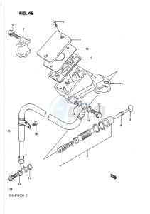 GSX-R1100 (E1) drawing CLUTCH MASTER CYLINDER