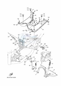 MWS125-C TRICITY 125 (BCS1) drawing STAND & FOOTREST