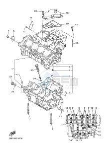 XJ6NA 600 XJ6-N (NAKED, ABS) (36BF 36BG) drawing CRANKCASE