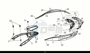 HD 300I ABS (LS30W2-EU) (E5) (M1) drawing BODY COVER - RR. COMB LIGHT