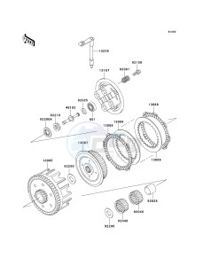 KX 100 A [KX100 MONSTER ENERGY] (A6F - A9FA) D6F drawing CLUTCH