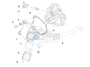 MP3 125 ibrido drawing Cylinder head cover