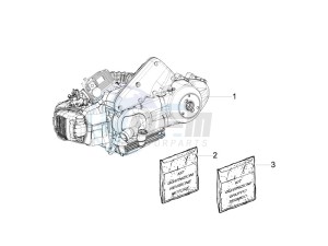 S 125 4T (Euro 3) UK drawing Engine assembly