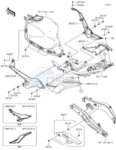 NINJA 650 EX650KHF XX (EU ME A(FRICA) drawing Side Covers/Chain Cover