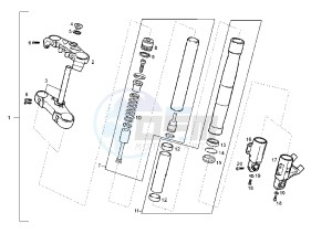 GPR RACING - 50 cc drawing FRONT FORK