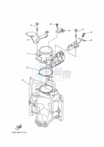 LF250CA drawing THROTTLE-BODY