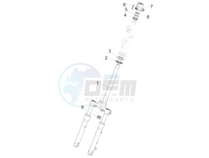 LIBERTY 150 150 IGET 4T 3V IE ABS (APAC) drawing Fork/steering tube - Steering bearing unit