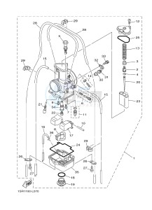 YZ125 (1SRD 1SRE 1SRF 1SRG 1SRG) drawing CARBURETOR