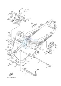 XC125R YW125 SKYLINER S (2PE2) drawing FRAME