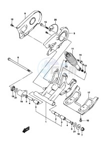 LT-Z90 drawing REAR SWINGINGARM