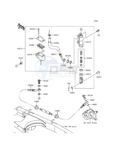 KLX150L KLX150EEF XX (EU ME A(FRICA) drawing Rear Master Cylinder