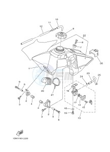 YZ85 YZ85LW (1SP1 1SP3) drawing FUEL TANK