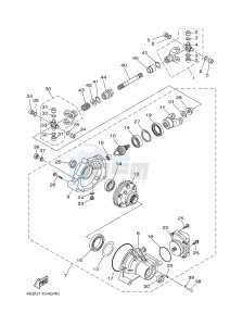 YFM450FWA YFM450DE GRIZZLY 450 IRS (1CUL 1CUM 1CUN) drawing FRONT DIFFERENTIAL