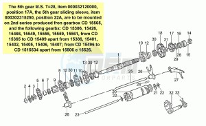 California 1100 Special Special drawing Driven shaft