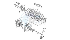 SENDA R - 125 CC VTHSC1B1A 4T EU2 drawing CLUTCH