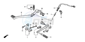 XL1000V VARADERO drawing PEDAL