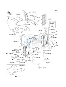 KX 250 L [KX250] (L4) [KX250] drawing RADIATOR