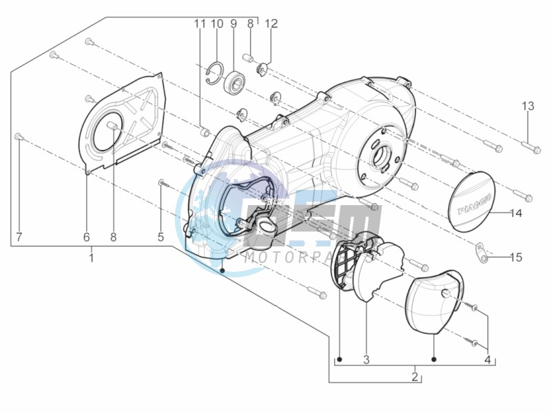 Crankcase cover - Crankcase cooling