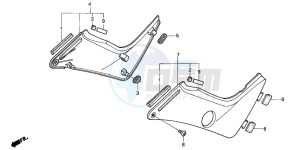 NT650V drawing SIDE COVER