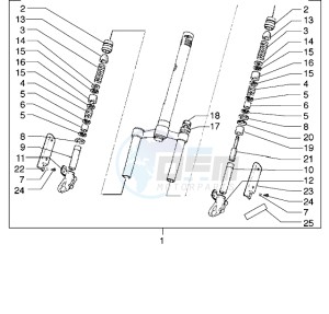 Stalker 50 drawing Front-wheel suspension