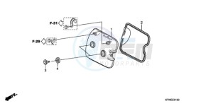 SH300A9 F / ABS CMF TBX drawing CYLINDER HEAD COVER