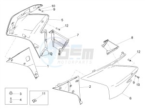 RSV4 1000 RR E4 ABS (EMEA) drawing Side fairing