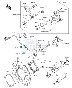 Z1000 ABS ZR1000GGF FR GB XX (EU ME A(FRICA) drawing Rear Brake