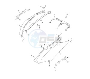 YP R BLACK X-MAX 250 drawing REAR BODY