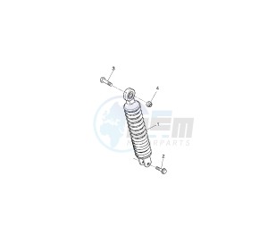 NS AEROX NAKED 50 drawing REAR SHOCK ABSORBER