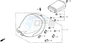 VT750CD3 drawing SEAT