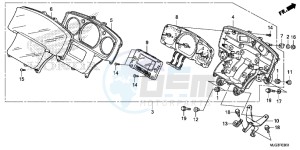 GL1800BG GOLDWING - F6B UK - (E) drawing METER