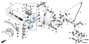 TRX500FMC ED drawing FRONT BRAKE MASTER CYLINDER