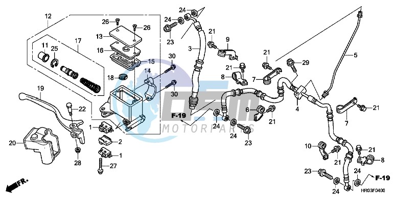 FRONT BRAKE MASTER CYLINDER